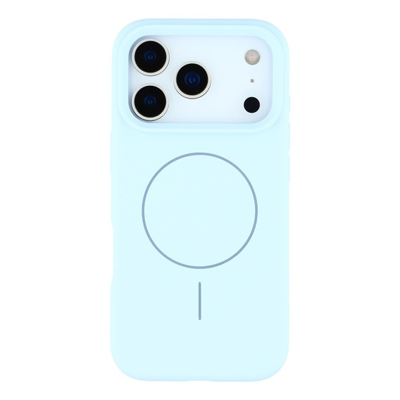 Silikonové pouzdro pro iPhone 17 Pro Max, pro MagSafe, proti nárazu, modré