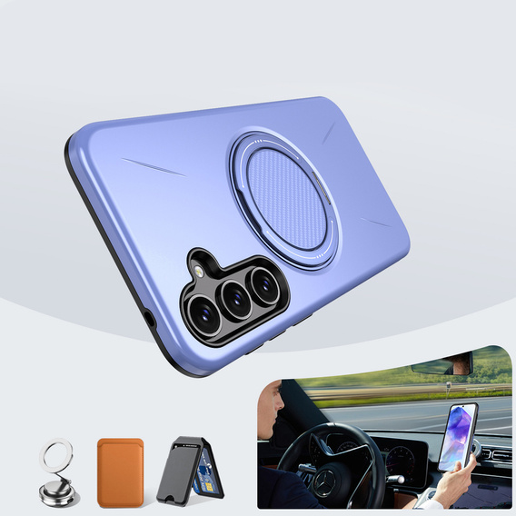 Pouzdro s podstavcem MagSafe pro Samsung Galaxy A57 5G, fialové