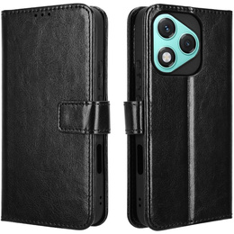 Klopové pouzdro pro Honor 400 Lite, Crazy Horse Wallet, černé