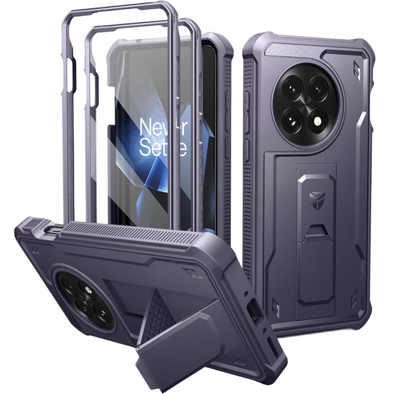 Pancéřové pouzdro pro OnePlus 13, Dexnor Full Body (Two Frames), fialové
