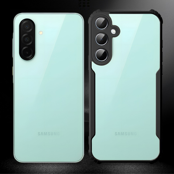 Pouzdro pro Samsung Galaxy A26, AntiDrop Hybrid, černé + tvrzené sklo 9H
