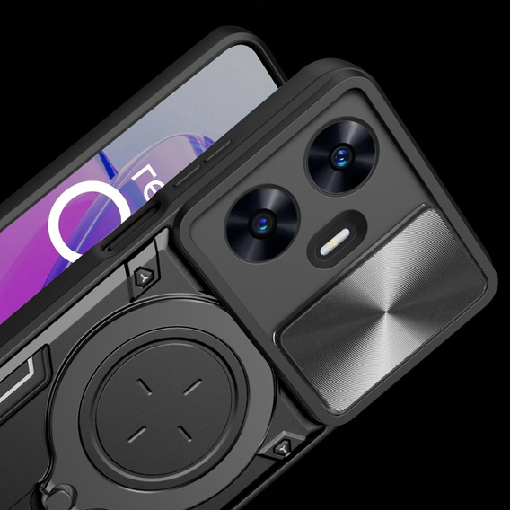 Pancéřové pouzdro pro Realme C55, CamShield Slide, černé