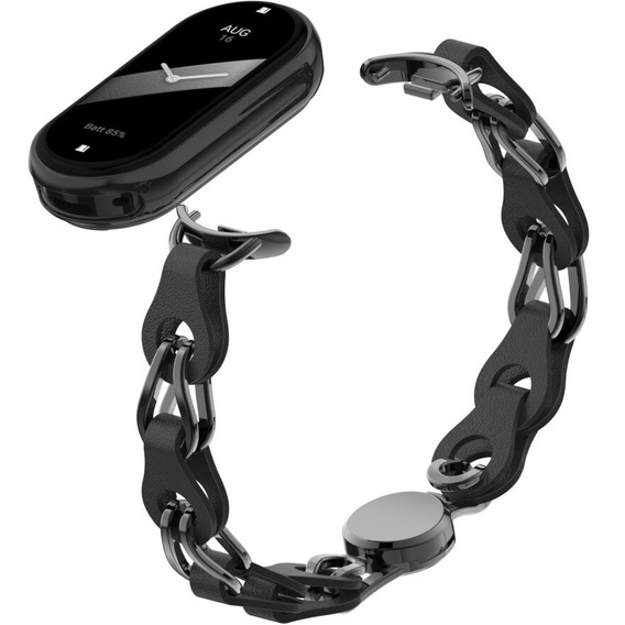 Dámský náramek pro Xiaomi Smart Band 10 / 9 / 8, černé