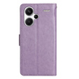 Klopové pouzdro pro Xiaomi Redmi Note 13 Pro+, Butterfly, fialové