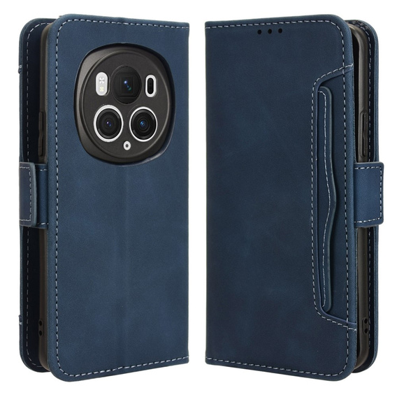 Klopové pouzdro pro Honor Magic 6 Pro 5G, Card Slot, námořnicky modré