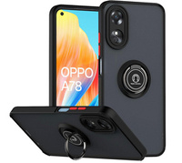 Pouzdro pro Oppo A78 4G, Frosted Ring, černé