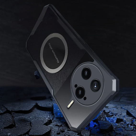 Pouzdro pro Xiaomi Poco F7 Ultra, s magnetickou fólií, transparentní / černé