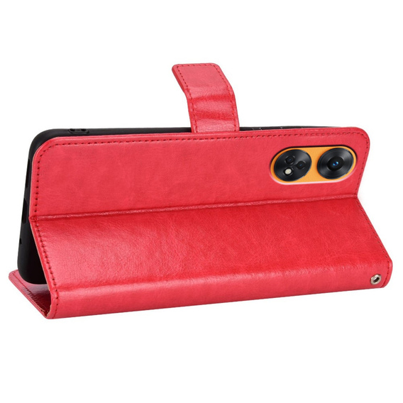 Klopové pouzdro pro Oppo Reno8 T, Wallet, červené
