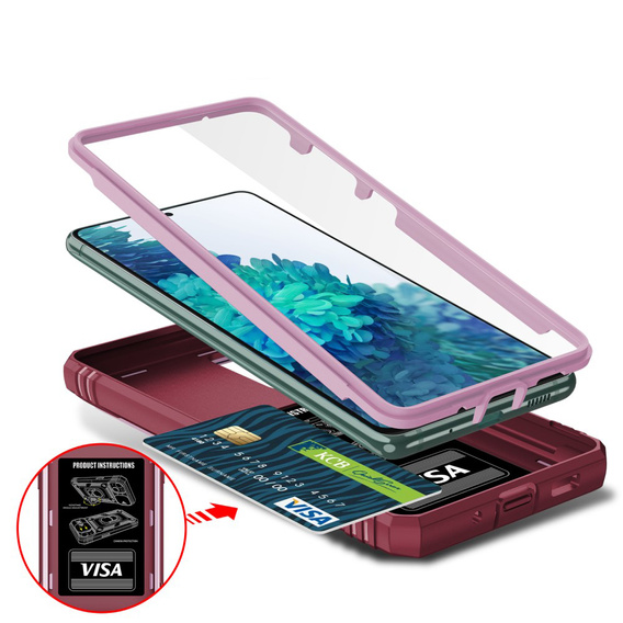 Pouzdro pro Samsung Galaxy S20 FE, CamShield Slide, růžové