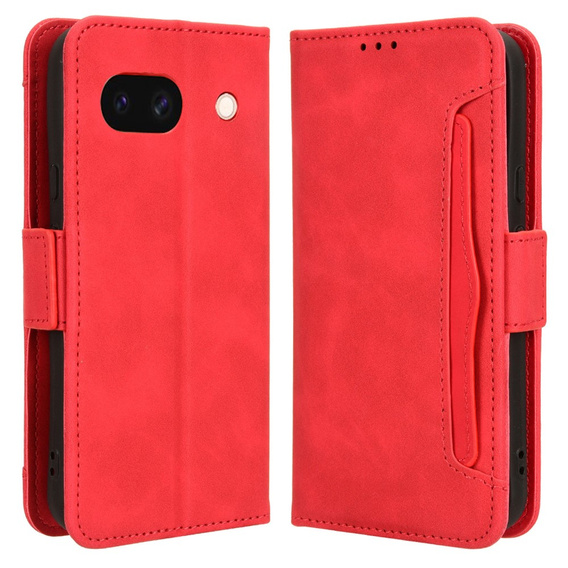 Klopové pouzdro pro Google Pixel 8A, Card Slot, červené