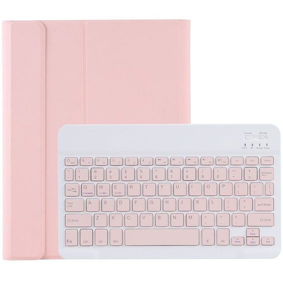 Pouzdro + klávesnice Lenovo Tab P11 J606F / P11 5G J607Z, růžové rose gold