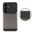 Pouzdro pro Samsung Galaxy S24, ERBORD CamProtect Slide Camera, šedé gunmetal