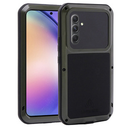 Pouzdro Love Mei pro Samsung Galaxy A54 5G, armored with glass, zelené