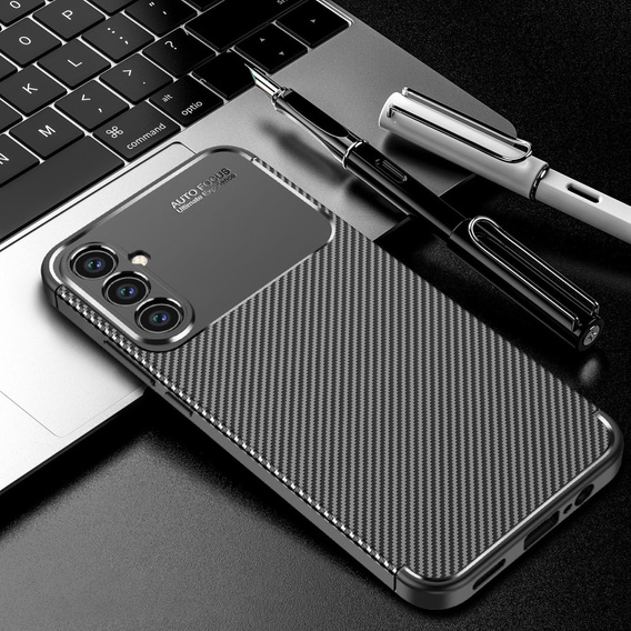 Silikonový obal pro Samsung Galaxy A17 5G, s ochranou fotoaparátu, černý