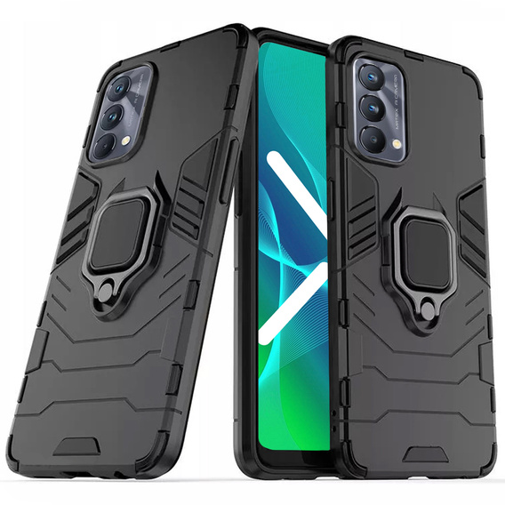 Pouzdro pro Realme GT Master Edition, Kickstand Ring, černé