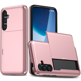 Pouzdro pro Samsung Galaxy A56 5G, Sliding Card Holder, růžové