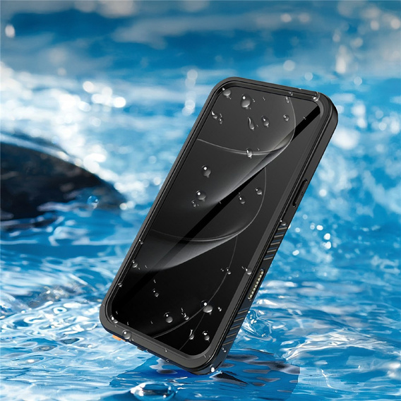 Pouzdro pro iPhone 17 Pro Max, vodotěsné IP68 Redpepper, černé