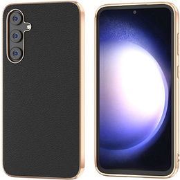 Pouzdro pro Samsung Galaxy S23 FE, Cowhide Leather, černé