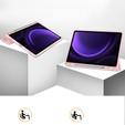 Pouzdro pro Samsung Galaxy Tab S10 Lite / S10 FE / S9 FE, Smartcase s prostorem pro stylus, růžové
