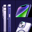 Pouzdro pro iPhone 14, ERBORD Hybrid MagSafe Case, modré