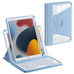 Pouzdro + klávesnice iPad 10.2 2021 / 2020 / 2019 7/8/9 gen, modré