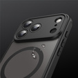 Matné pouzdro pro iPhone 17 Pro Max, pro MagSafe, s ochranou fotoaparátu, černé
