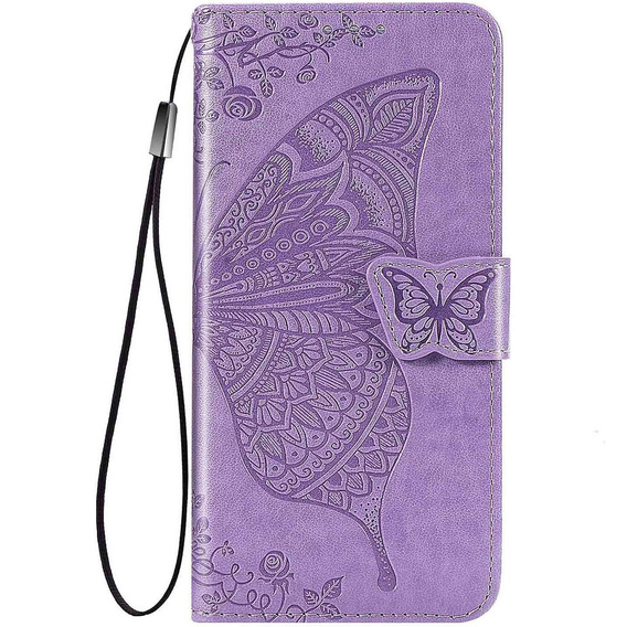 Klopové pouzdro pro Xiaomi Redmi A5, Butterfly, fialové