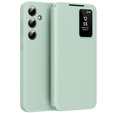 Flipové pouzdro pro Samsung Galaxy A56 5G, Smart View Wallet, zelené