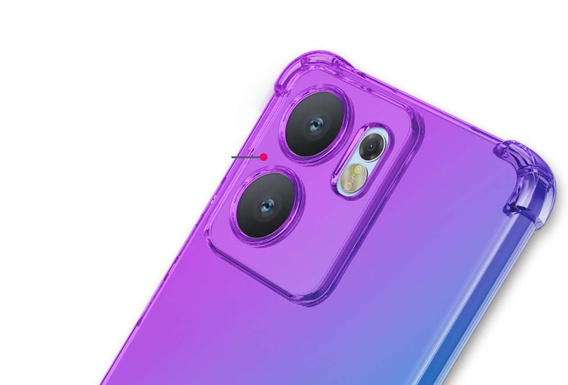 Pouzdro pro Oppo Reno 13F / Oppo Reno 13FS, Gradient Dropproof, Fialová / modrá