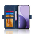 Klopové pouzdro pro Oppo Reno 14F, slot na karty, peněženka, tmavě modré