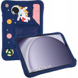 Dětské silikonové pouzdro pro Samsung Galaxy Tab A9 T220 X110 / X117, Armoured, Astronaut, námořnická modř