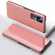 Pouzdro pro Xiaomi 12T / 12T Pro, Clear View, růžové rose gold