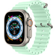 Pasek Silikonowy Waves do Apple Watch 1/2/3/4/5/6/7/8/SE 38/40/41/mm, Turkusowy