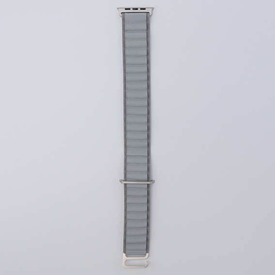 Nylonový řemínek pro Apple Watch 1/2/3/4/5/6/7/8/SE/ULTRA 42/44/45/49 mm, šedý