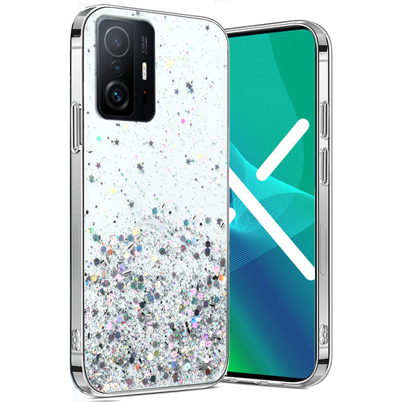 Pouzdro pro Xiaomi 11T / 11T Pro, Glittery, průhledné