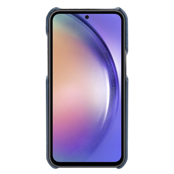 Kožené pouzdro pro Samsung Galaxy A54, Genuine Leather, modré