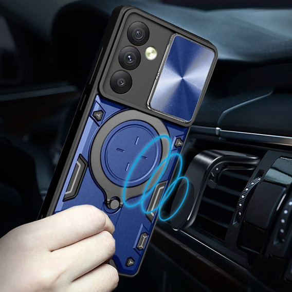 Pancéřové pouzdro pro Samsung Galaxy A54 5G, CamShield Slide, modré