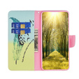 Klopové pouzdro pro Samsung Galaxy M34, Wallet, feather, modré