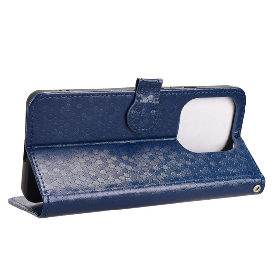 Flipové pouzdro pro Xiaomi Redmi Note 14 4G, Wallet Rhombus, modré