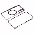 Magnetické pouzdro Dual Glass MagSafe pro iPhone 16, růžové rose gold