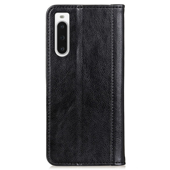 Pouzdro pro Sony Xperia 10 V, Wallet Litchi Leather, černé