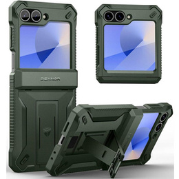 Pancéřové pouzdro pro Samsung Galaxy Z Flip7 FE / Z Flip6, Dexnor Clip Holder, zelené