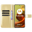 Klopové pouzdro pro Motorola Moto G85, Crazy Horse Wallet, zlaté