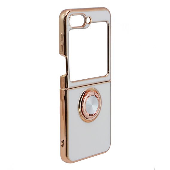 Pouzdro pro Samsung Galaxy Z Flip 5 5G, Electro Ring, bílé