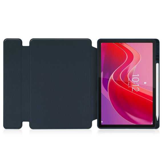 Pouzdro s klávesnicí pro Lenovo Tab M11, Rotary 360° Leather, námořnicky modré