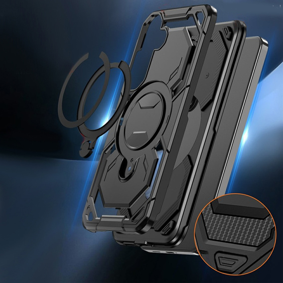 Magnetické pouzdro s podstavcem pro Samsung Galaxy A57 5G, černé