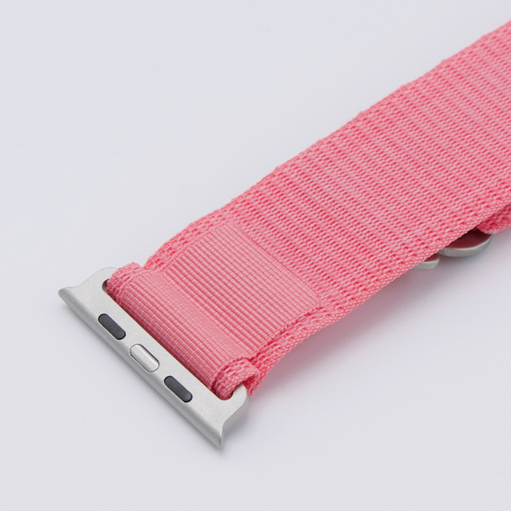 Nylonový řemínek pro Apple Watch 1/2/3/4/5/6/7/8/SE/ULTRA 42/44/45/49 mm, růžový 