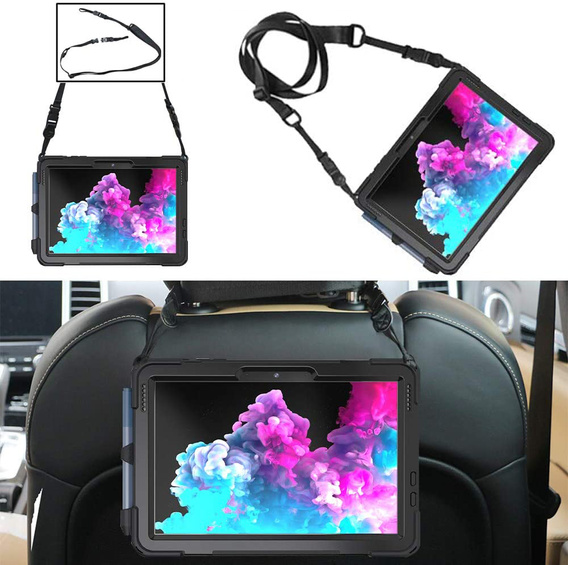 Ochranné pouzdro ve tvaru X pro Microsoft Surface Go/Go 2/Go 3/Go 4, černé