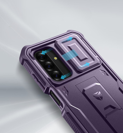 Pancéřové pouzdro pro Samsung Galaxy A26 5G, Dexnor Full Body (Two Frames), fialové