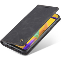 Pouzdro CASEME pro Samsung Galaxy M21, Leather Wallet Case, černé